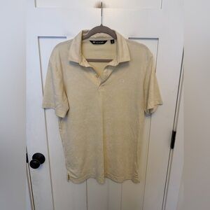 Travis MATHEW Golf Business Casual Polo Butter yellow Size medium Tropical